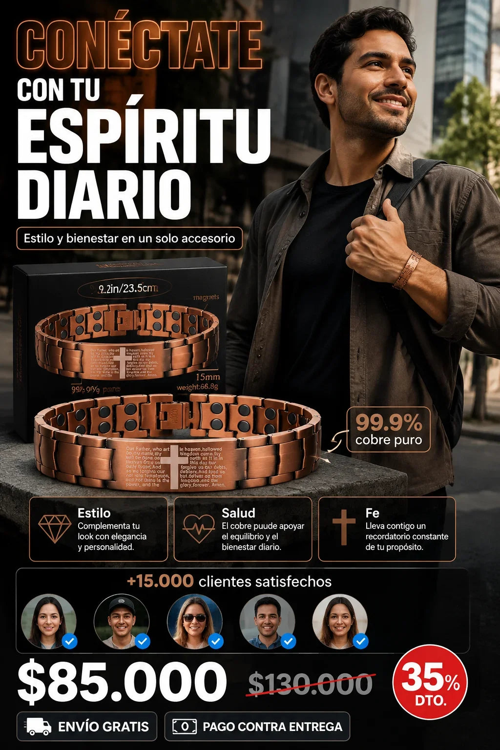 Pulsera Magnetica Padre Nuestro